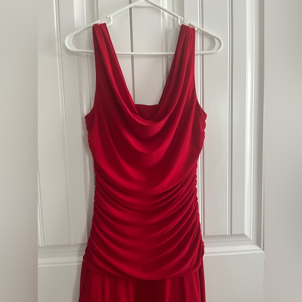 Night Way Collections Red Evening Gown - Picture 2 of 14
